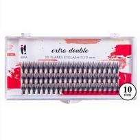 Priklijuojamos blakstienos kuokšteliais Ibra Extra Double C 0,10-10mm