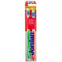 Dantų šepetėliai Jordan Total Clean, Soft, 2 vnt