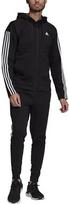 Sportinis kostiumas vyrams Adidas M Rib Tracksuit Black, juodas, M