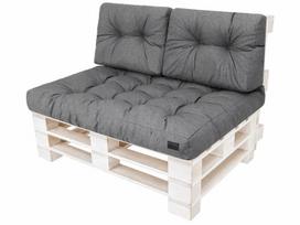 3-jų pagalvių paletei komplektas Hobbygarden Leo, tamsiai pilkas