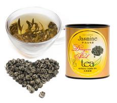 Jasmine Green tea „DRAGON PEARL” - Išskirtinis Kinų Jazminų žalioji arbata „Drakono perlas“, PT100g