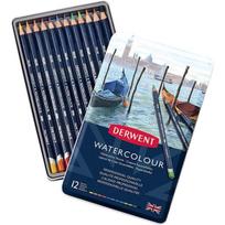 Akvarelinis pieštukas Derwent 12vnt. metalinė dėžutė
