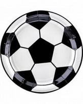 Popierinės lėkštutės Futbolas 18 cm, 6 vnt