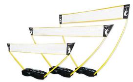 Tinklinio, teniso ir badmintono tinklo sistema „Hammer 3in1“