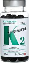Maisto papildas Aukštos koncentracijos Vitaminas K2 + Vitaminas D3 BioSalma, 100 vnt.