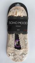 Pėdutės moterims su silikonine juostele ir silikoniniu padu Soho Mood, 36-39