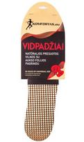 Vidpadžiai iš natūralios presuotos vilnos su aukso folija, 3 poros