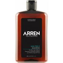 Šampūnas-prausiklis plaukams, kūnui ir barzdai Farcom Professional Arren Men's Grooming Multiply Shampoo, 400 ml