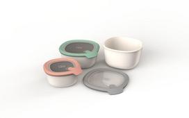 Berghoff Leakproof indų maistui rinkinys, 3 vnt, rožnis/žalias/baltas