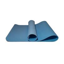 Gimnastikos/jogos kilimėlis TPE su raštu KP-188 183x61x0.6 cm, žydras