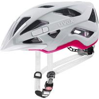 Dviratininko šalmas Uvex City Active, baltas/rožinis, Dydis 56-60 cm