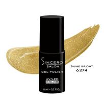 Gelinis nagų lakas "Sincero Salon", 6 ml, SHINE BRIGHT, 6274