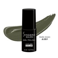 Gelinis nagų lakas "Sincero Salon", 6 ml, DARK KHAKI, 6281