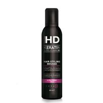Labai stiprios fiksacijos, apimties suteikiančios putos Farcom HD Keratin Ultra Strong Hold Hair Styling Mousse, 250 ml