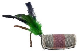 Barry King plunksnų žaislas katėms pilka/ruda 4x9,5cm