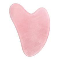 GUA SHA rožinio kvarco akmens masažuoklis