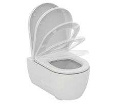 Pakabinamas klozetas Ideal Standard WC Blend Curve Aquablade su lėtai nusileidžiančiu dangčiu T374901 / T376001