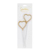Širdies formos fejerverkai PartyDeco „Sparkler“, 16.5 cm