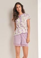 Pižama su šortais Laura Biagiotti Blossom, violetinė, S