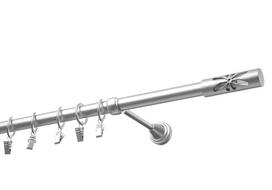 Viengubas karnizas 19mm OLIMP, 250 cm, matinio chromo
