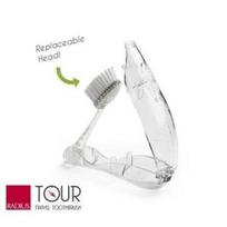 Sulankstomas dantų šepetėlis (minkštas) Radius Tour Travel Brush, 1 vnt.
