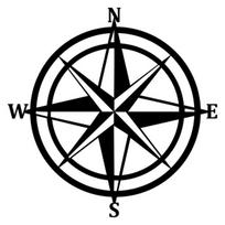 Metalinė sienos dekoracija Compass