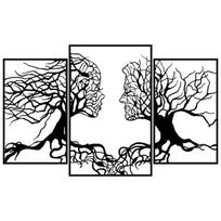 Metalinė sienų dekoracija Love Tree, 116x71 cm