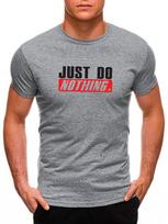Pilki vyriški marškinėliai Just do nothing