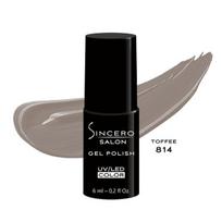 Gelinis nagų lakas "Sincero Salon", 6ml, TOFFEE, 814