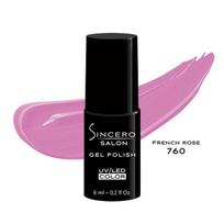 Gelinis nagų lakas "Sincero Salon", 6ml, FRENCH ROSE, 760