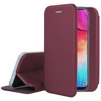 Dėklas Book Elegance Samsung G990 S21 FE 5G tamsiai raudonas