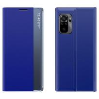 Dėklas telefonui Sleep Bookcase Type with Smart Window Xiaomi Redmi K40 Pro+ / K40 Pro / K40 / Poco F3, mėlyna
