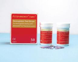 "Accu-Answer iSaw" hemoglobino testo juostelės HB01 50 juostelių