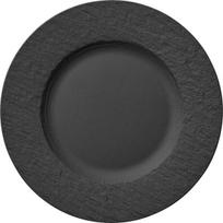 Vakarienės lėkštė Villeroy & Boch Manufacture Rock 27 cm juodas porcelianas