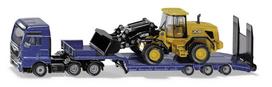 Sunkvežimis MAN su JCB ratiniu krautuvu Siku