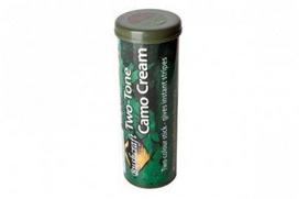 Kamufliažiniai veido dažai Bushcraft Two-Tone Camo Cream, žalia/ruda, 60 g