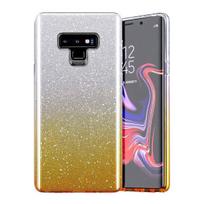 Bling telefono dėklas, skirtas Samsung Galaxy A12, auksinis