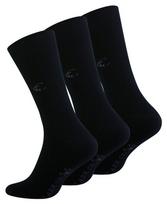 Šukuotinės medvilnės kojinės vyrams Clark Crown premium, 3 poros, juodos, 39-42