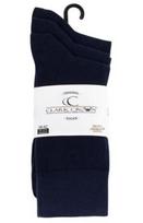 Šukuotinės medvilnės kojinės vyrams Clark Crown premium 2138, 3 poros, mėlynos