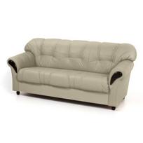 Sofa-lova Rosa 3S, smėlio spalvos/juoda