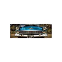 Reprodukcija Mėlynas retro automobilis
