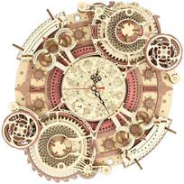 Medinis 3D galvosūkis laikrodis Robotime Zodiakas