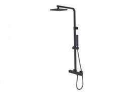 Dušo komplektas su termostatu Besco Modern / Varium, Black matt