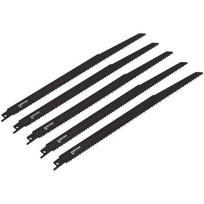 Atsarginiai pjūkleliai tiesiniam pjūklui 5 vnt. medžiui 300x19x1,25 mm FASTER TOOLS (8787)