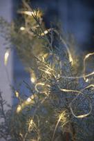 Šviesos grandinė „Rasos lašai“ 200 LED šilta balta, ilgis 20m, vidaus / lauko, IP 44