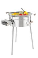 Wok rinkinys GrillSymbol PRO-545 inox, Ø54cm, dujų degiklis,