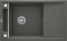 Deante granitinė virtuvinė plautuvė su magnetais Deante Magnetic ZRM T113, Anthracite
