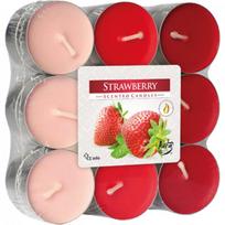Arbatos žvakių rinkinys, Braškių aromatas, 18 vnt.