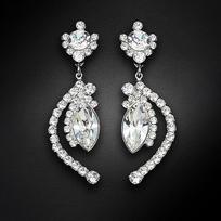 Auskarai moterims DiamondSky „J'Adore V“ su Swarovski kristalais