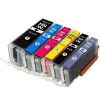 Kasetė rašaliniams spausdintuvams Analoog tintide komplekt Canon PGI-580XXL (PGBK) / CLI-581XXL (C/M/Y/BK/PB)